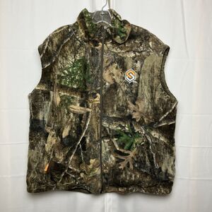 Scent Lok Hunting Vest XL Reversible Fleece Zip Up Camo Tactical